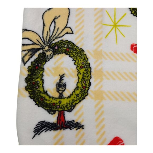 The Grinch Dr Seuss Oversized Throw Blanket 60" x 70" Polyester Christmas Decor - Picture 7 of 11